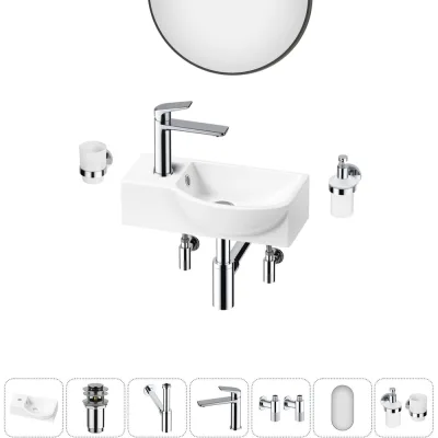 ΠΠΎΠΌΠΏΠ»Π΅ΠΊΡ Wellsee 7 Π² 1 Lavinia Boho Bathroom Sink Π½Π°ΠΊΠ»Π°Π΄Π½Π°Ρ/ΠΏΠΎΠ΄Π²Π΅ΡΠ½Π°Ρ ΡΠ°ΠΊΠΎΠ²ΠΈΠ½Π° 40x23 ΡΠΌ 20219601R