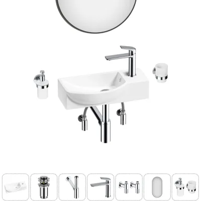 ΠΠΎΠΌΠΏΠ»Π΅ΠΊΡ Wellsee 7 Π² 1 Lavinia Boho Bathroom Sink Π½Π°ΠΊΠ»Π°Π΄Π½Π°Ρ/ΠΏΠΎΠ΄Π²Π΅ΡΠ½Π°Ρ ΡΠ°ΠΊΠΎΠ²ΠΈΠ½Π° 45x24 ΡΠΌ 20219643R