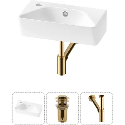 Комплект Wellsee 3 в 1 Lavinia Boho Bathroom Sink накладная/подвесная раковина 40x22 см 20216447R