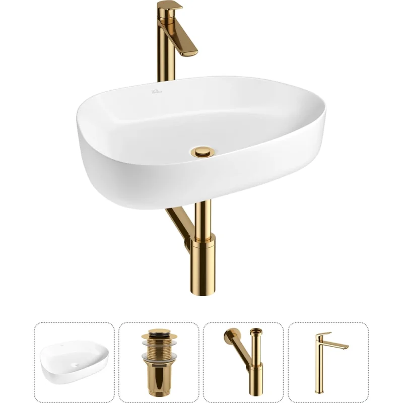 Набор Wellsee 4 в 1 Belle Spa 3.0 накладная раковина 55x40 см 20212727R