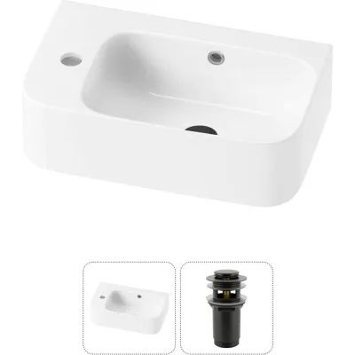 Комплект Wellsee 2 в 1 Lavinia Boho Bathroom Sink накладная/подвесная раковина 45x27 см 20216470R