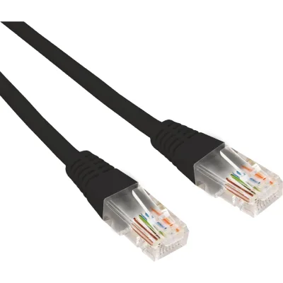 Патч-корд U/UTP REXANT CAT 6, RJ45-RJ45, 26AWG, LSZH, черный, 0,3м 02-0292-03