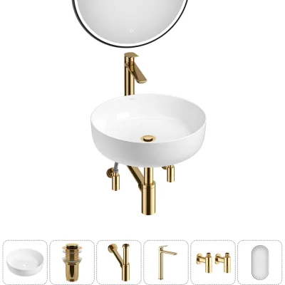 Набор Wellsee 6 в 1 Belle Spa 3.0 накладная раковина 45x45 см 20218477R