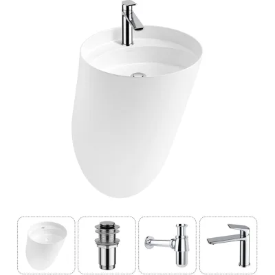 Набор Wellsee 4 в 1 M1 Limited Edition подвесная раковина 45x45 см 20215023R