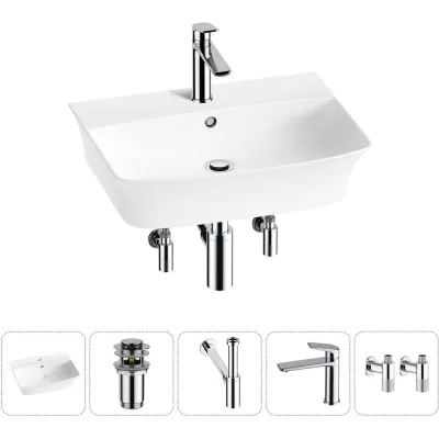 ΠΠΎΠΌΠΏΠ»Π΅ΠΊΡ Wellsee 5 Π² 1 Lavinia Boho Bathroom Sink Π½Π°ΠΊΠ»Π°Π΄Π½Π°Ρ/ΠΏΠΎΠ΄Π²Π΅ΡΠ½Π°Ρ ΡΠ°ΠΊΠΎΠ²ΠΈΠ½Π° 55x42 ΡΠΌ 20216789R