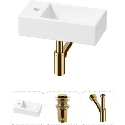 Комплект 3 в 1 Wellsee Bathroom Sink накладная/подвесная раковина 40x20 см, состоит 20215999R