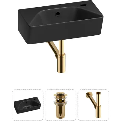 Комплект Wellsee 3 в 1 Lavinia Boho Bathroom Sink накладная/подвесная раковина 40x22 см 20216434R