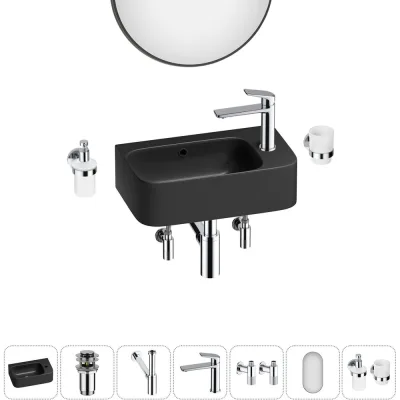 Комплект Wellsee 7 в 1 Lavinia Boho Bathroom Sink накладная/подвесная раковина 45x27 см 20219846R