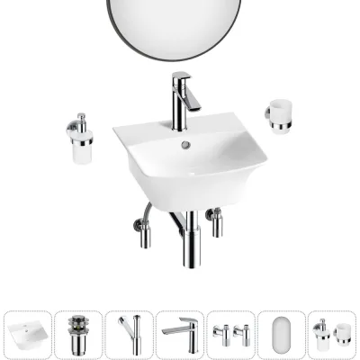 ΠΠΎΠΌΠΏΠ»Π΅ΠΊΡ Wellsee 7 Π² 1 Lavinia Boho Bathroom Sink Π½Π°ΠΊΠ»Π°Π΄Π½Π°Ρ/ΠΏΠΎΠ΄Π²Π΅ΡΠ½Π°Ρ ΡΠ°ΠΊΠΎΠ²ΠΈΠ½Π° 35x36 ΡΠΌ 20219951R