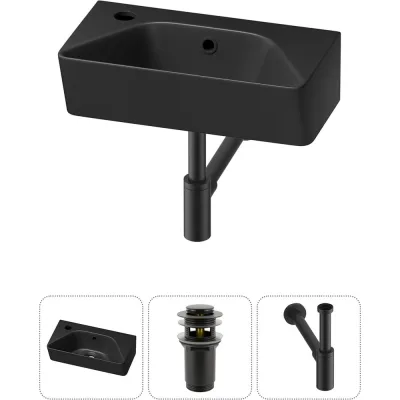 Комплект Wellsee 3 в 1 Lavinia Boho Bathroom Sink накладная/подвесная раковина 40x22 см 20216461R