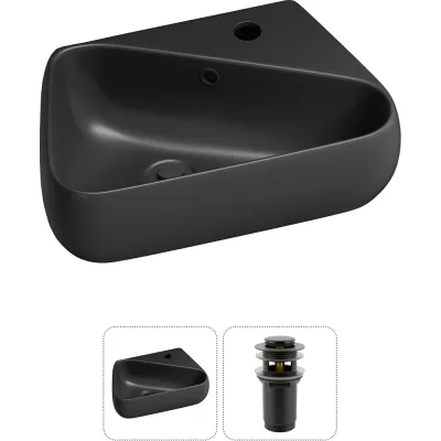 Комплект Wellsee 2 в 1 Lavinia Boho Bathroom Sink накладная/подвесная раковина 44x27 см 20216626R