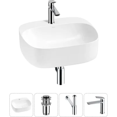 Набор Wellsee 4 в 1 Ideal накладная раковина 50x42 см 20214135R