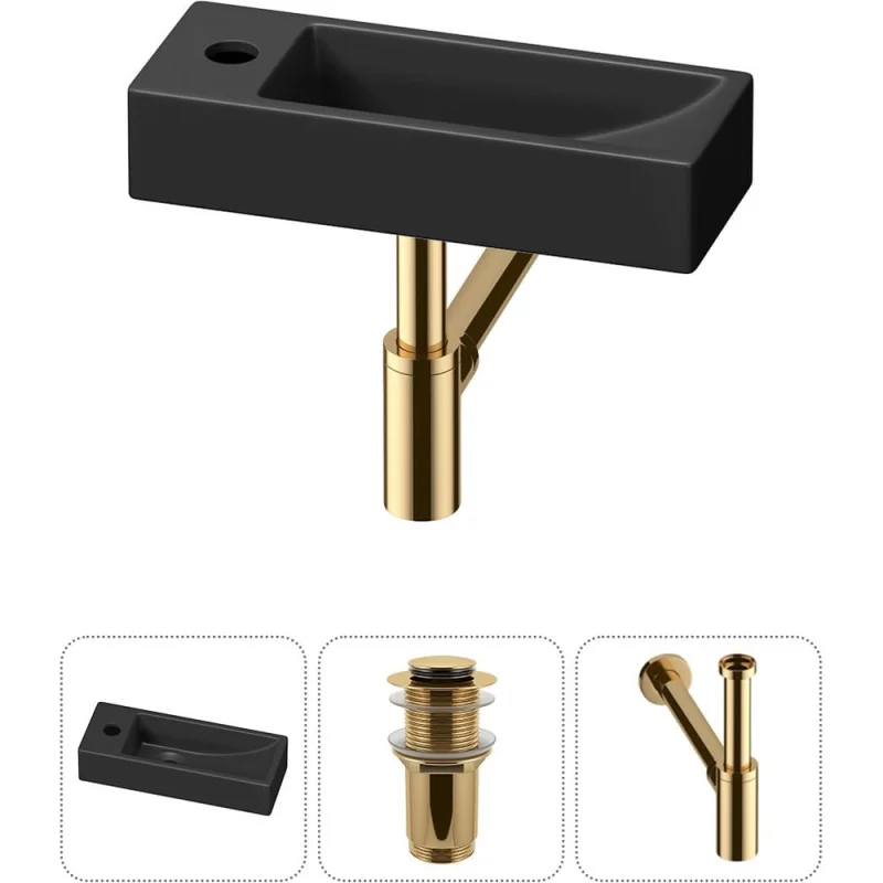 Комплект Wellsee 3 в 1 Lavinia Boho Bathroom Sink накладная/подвесная раковина 38x14 см 20215930R