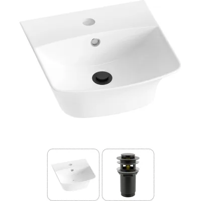 Комплект 2 в 1 Wellsee Lavinia Boho Bathroom Sink накладная/подвесная раковина 35x36 см 20216722R