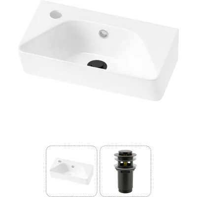 Комплект 2 в 1 Wellsee Lavinia Boho Bathroom Sink накладная/подвесная раковина 40x22 см 20216442R