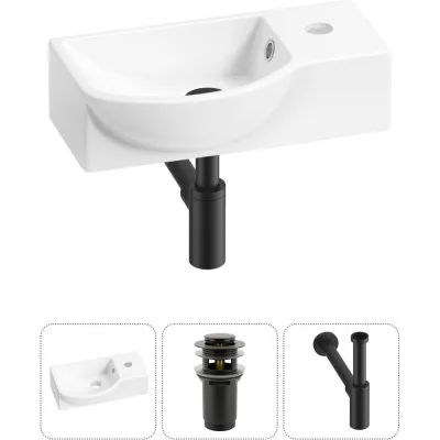 Комплект Wellsee 3 в 1 Lavinia Boho Bathroom Sink накладная/подвесная раковина 40x23 см 20216054R