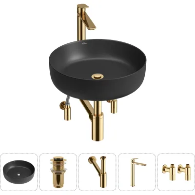Набор Wellsee 5 в 1 Belle Spa 3.0 накладная раковина 44x44 см 20212660R