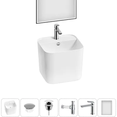 Набор Wellsee 6 в 1 M1 Limited Edition подвесная раковина 45x42 см 20219071R