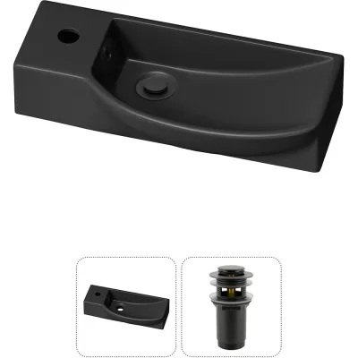 Комплект Wellsee 2 в 1 Lavinia Boho Bathroom Sink накладная/подвесная раковина 50x24 см 20216150R
