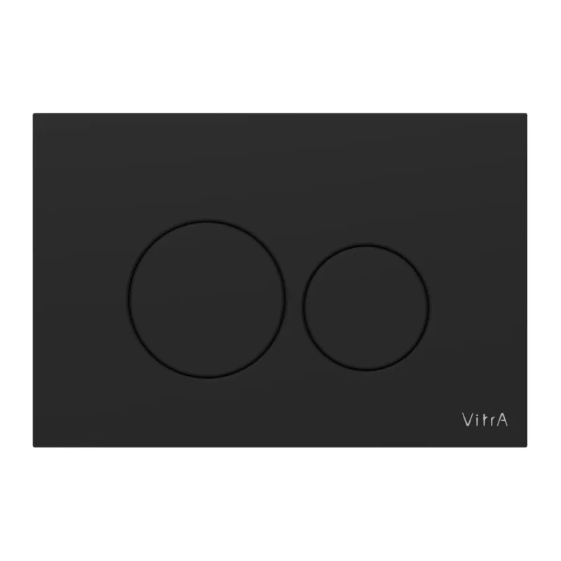 Кнопка смыва для инсталляции Vitra Origin, матовая черная, двойной смыв 740-2411