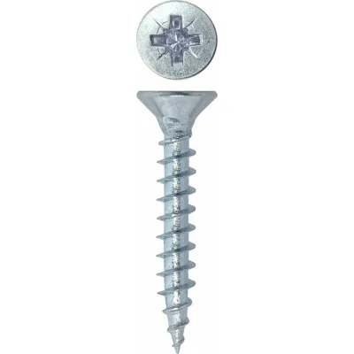 Универсальный саморез Rizzel Pz 4,5x35 белый цинк 6000 шт 00-00464459