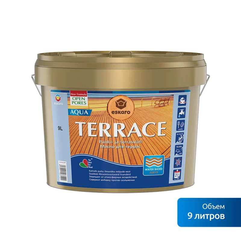 ΠΠ°ΡΠ»ΠΎ Eskaro Terrace Aqua Π΄Π»Ρ ΡΠ΅ΡΡΠ°Ρ Π±Π΅ΡΡΠ²Π΅ΡΠ½ΠΎΠ΅ 9 Π»