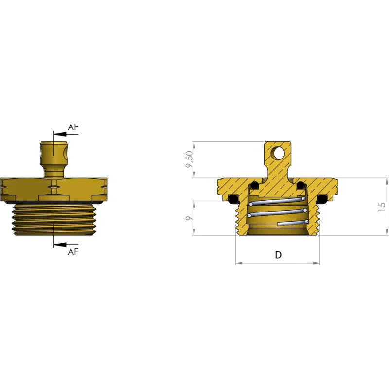 ΠΠ»Π°ΠΏΠ°Π½ ΡΠ»ΠΈΠ²Π° ΠΊΠΎΠ½Π΄Π΅Π½ΡΠ°ΡΠ° M22x1.5 ORPASAN ORP 4838