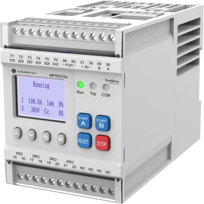 Реле Systeme Electric MFR530 MODBUS-RTU + ВСТРОЕННЫЙ ДИСПЛЕЙ 0.2-5A ТТ Ø10.5ММ 80-270В AC/DC MFR5315A
