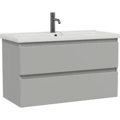 Тумба подвесная Sanstar Riana 100 Без раковины для ванной комнаты, грей 505.1-1.4.1 505.1-1.4.1