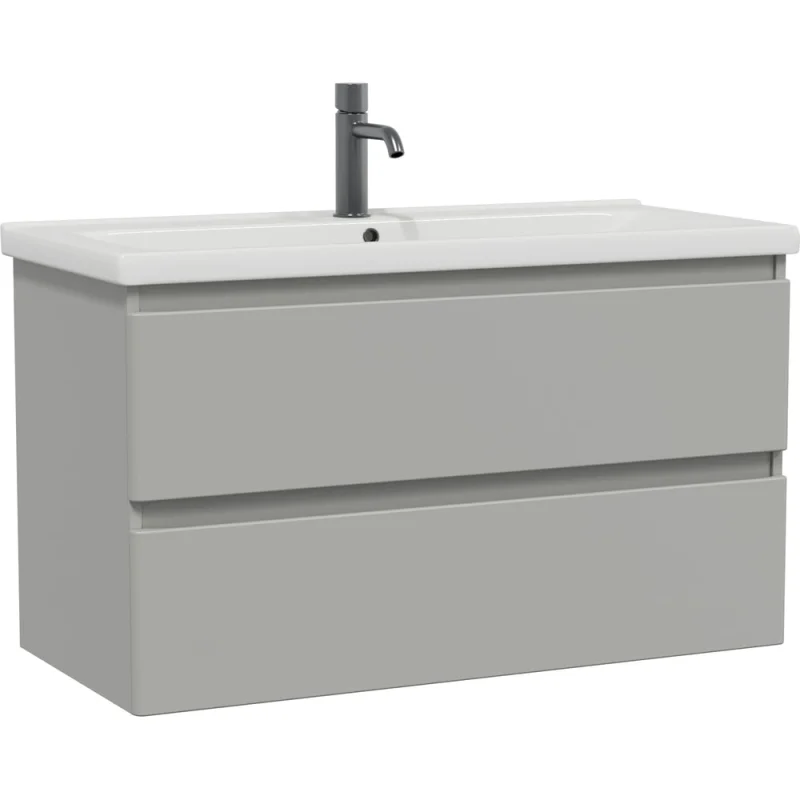 Тумба подвесная Sanstar Riana 100 Без раковины для ванной комнаты, грей 505.1-1.4.1 505.1-1.4.1