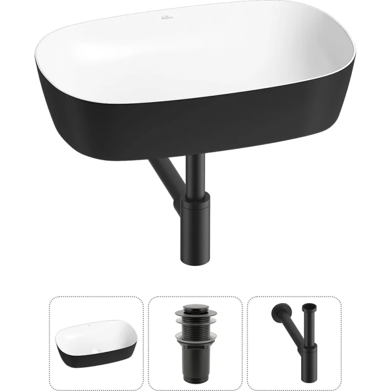 Набор Wellsee 3 в 1 Ground Breaking накладная раковина 61x39 см 20212381R