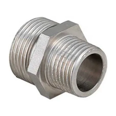 Ниппель-переходник СаМат Плюс 3/4"х 1/2" никель (1 шт) SanT-0160