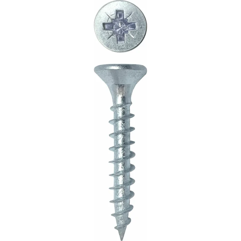 Универсальный саморез Rizzel Pz 3,0x20 белый цинк 30000 шт 00-00464183