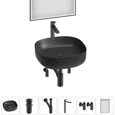 Набор Wellsee 6 в 1 Belle Spa 3.0 накладная раковина 45x45 см 20218512R