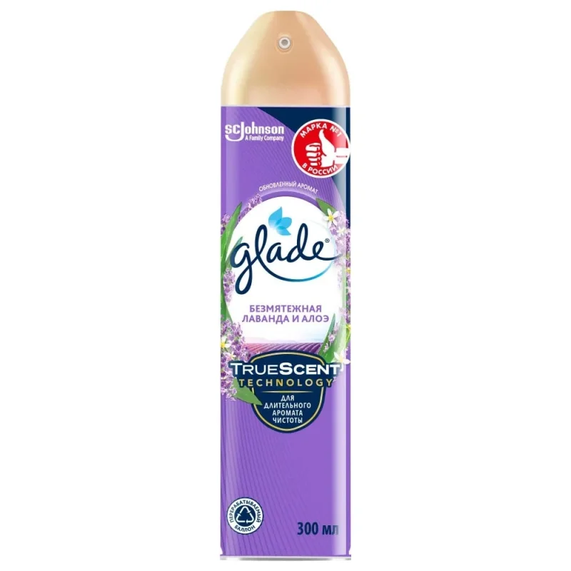 Аэрозоль GLADE Безмятежная лаванда и алоэ, 300 мл 865225