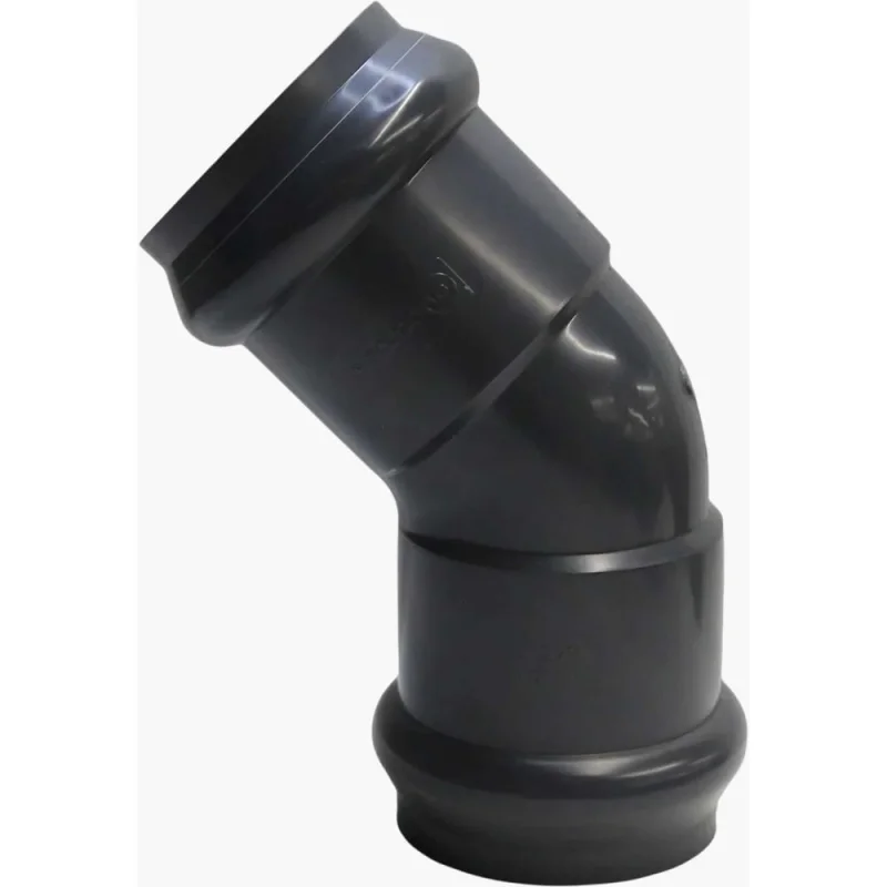 Отвод AQUAVIVA НПВХ напорный двухраструбный 225х45 AQV103225 35205