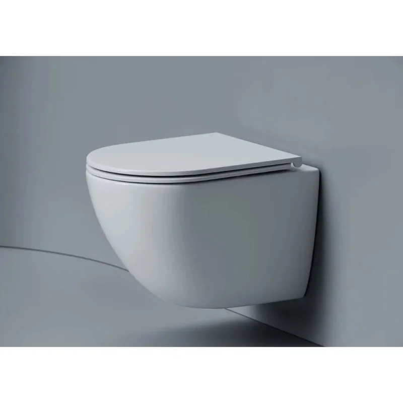 Унитаз подвесной Ceramicanova Alba торнадо 3.0, сиденье микролифт, белый CN11005T