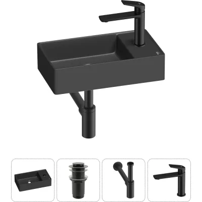 Мини-раковина для ванной комнаты или туалета Wellsee WC Area в наборе 4 в 1 20213745R