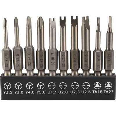 Набор бит SGS Spanner/Tri-Wing/TA S2 50мм 10шт 6350-10C SGS6350-10C