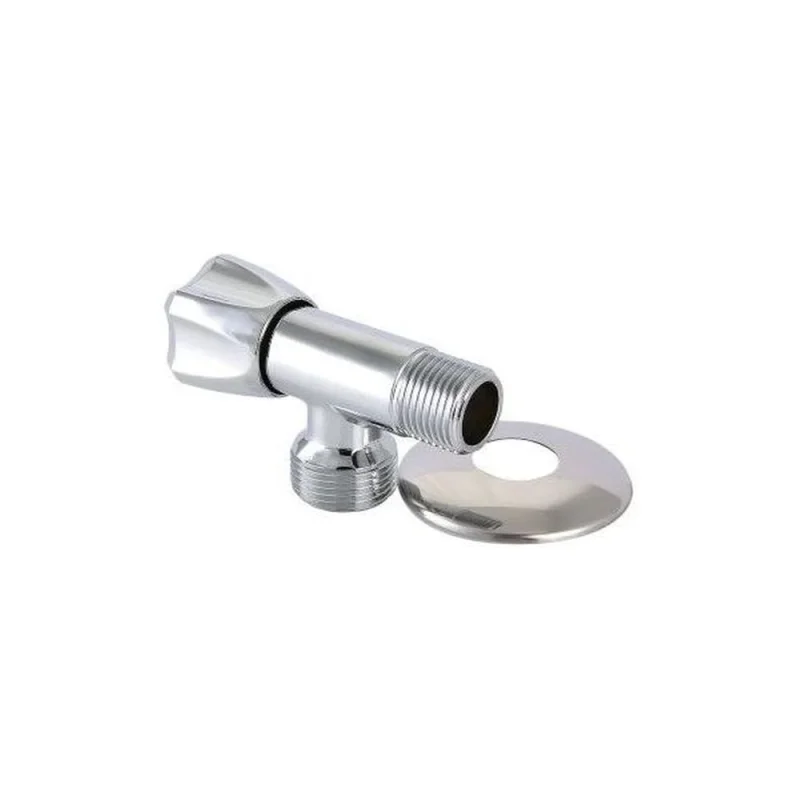 Вентиль угловой, для подключения с/т приборов СаМат Плюс 1/2"х1/2" (1 шт) SanT-2094