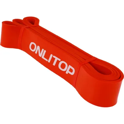 Многофункциональный ленточный эспандер ONLITOP 17-54 кг, 208х4,4х0,5 см, красный 1865798