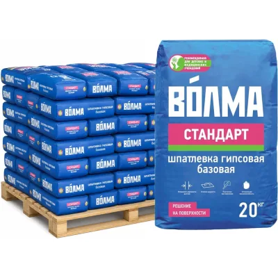 Шпаклевка гипсовая Волма Стандарт 20 кг (441 шт) 30001204