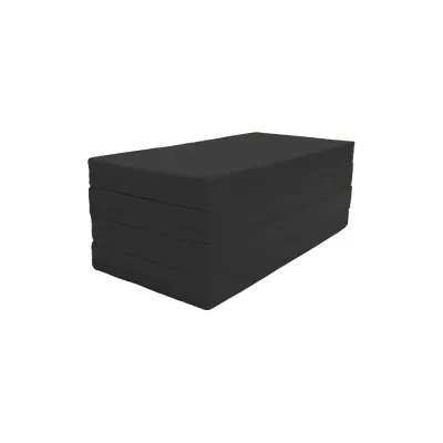 Мат КМС № 5, 100x200x10, складной, 3 сложения, чёрный СГ000005588