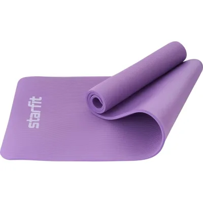 Коврик для йоги и фитнеса Starfit FM-301 NBR, 1.0 см, 183x61 см, фиолетовый пастель УТ-00018919