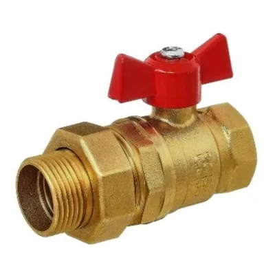 Кран шаровой СаМат Плюс д=20 б г/ш (американка) (1 шт) SanT-1516