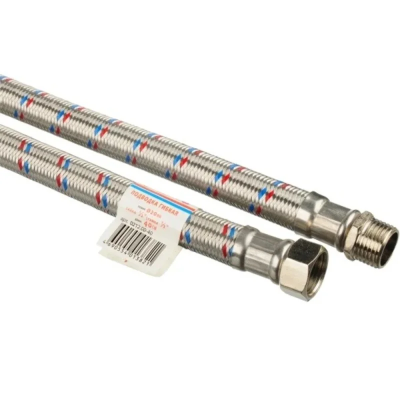 Подводка гибкая для воды ТР-сантехника Гигант 1/2 ВР(г) х 1/2 НР(ш) 100 см (26482)