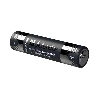 Аккумуляторная батарея DEFENDER HR03-2BL 600 mAh ААА, Ni-MH, блистер, 2 шт 56501