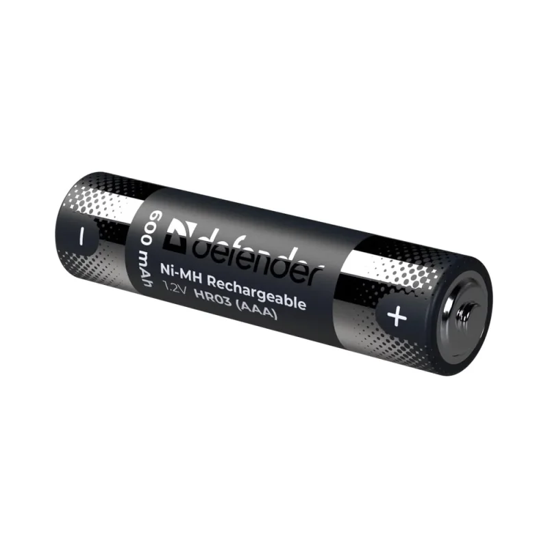 Аккумуляторная батарея DEFENDER HR03-2BL 600 mAh ААА, Ni-MH, блистер, 2 шт 56501