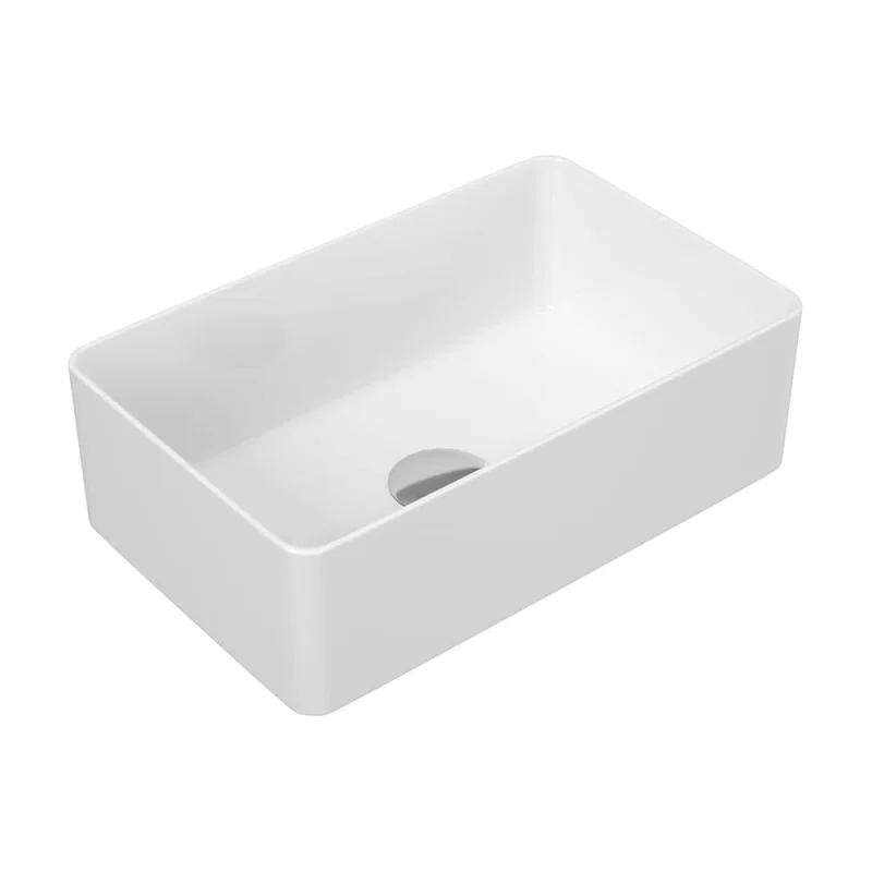 Прямоугольная накладная раковина Bauedge BAU Hotel mini 37x23, белая SH1005