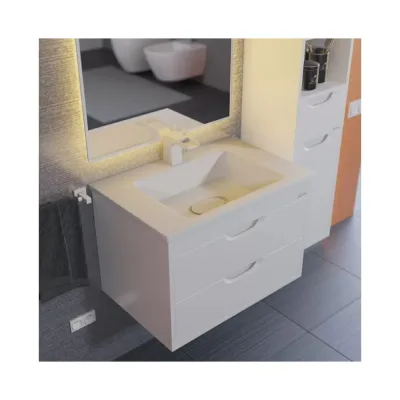 Тумба под раковину для ванной Uperwood Modul_65 см, подвесная, матовая, белая 2930205250